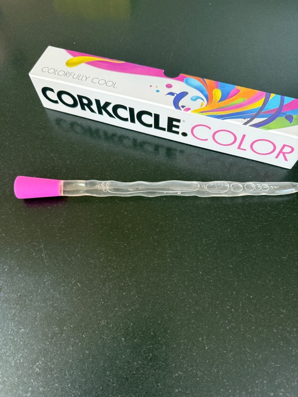 🌸3/$15 NEW Corkcicle Color Wine Bottle Chiller Pink